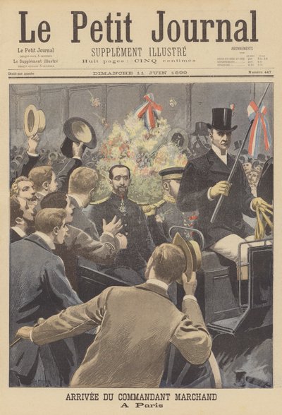 Ankunft von Major Marchand in Paris von after Henri Meyer
