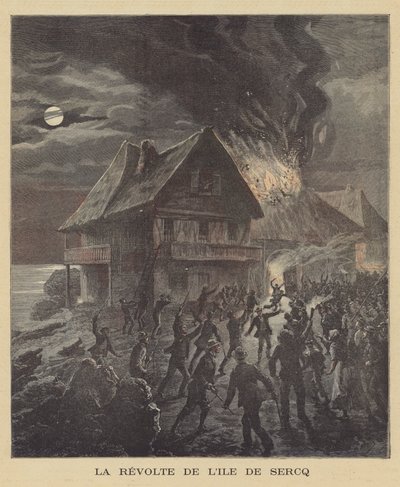 Aufstand auf der Insel Sark von after Henri Meyer