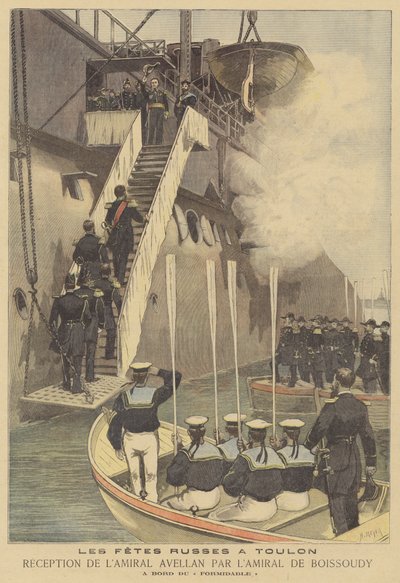 Russisches Marinegeschwader besucht Toulon von after Henri Meyer