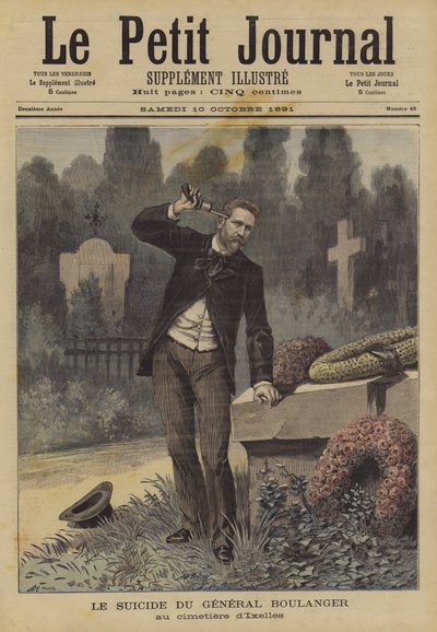 Der Selbstmord von General Boulanger von after Henri Meyer