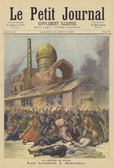 Unruhen in Astrachan von after Henri Meyer