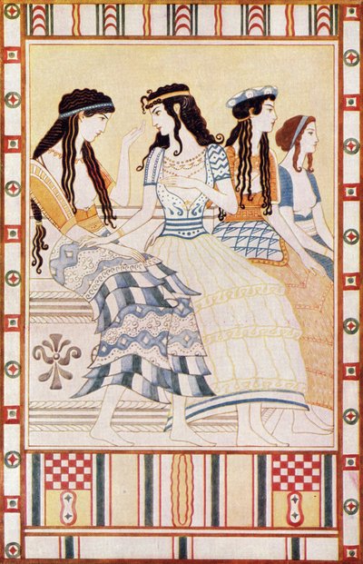 Damen des minoischen Hofes, Illustration aus 
