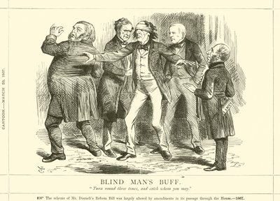 Blinde Kuh von after John Tenniel