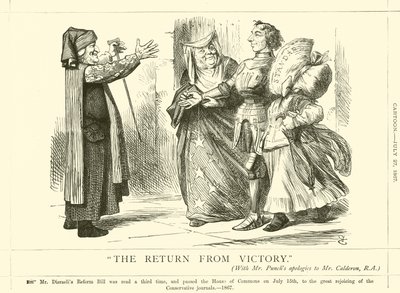 Die Rückkehr vom Sieg von after John Tenniel