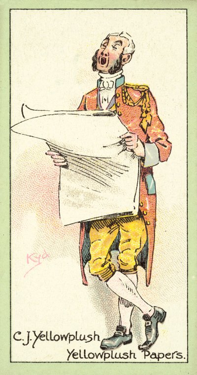 C J Yellowplush, Yellowplush Papiere (Chromolitho) von after Joseph Clayton Clarke