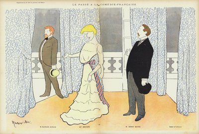 Schauspieler in Le Passe an der Comédie-Française, Illustration für Le Rire von after Leonetto Cappiello