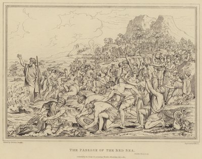 Der Durchzug durch das Rote Meer, Exodus von after Nicolas Poussin