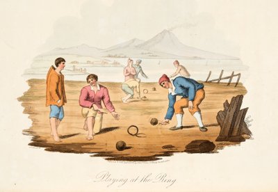 Ringkampf, aus Italian Scenery, veröffentlicht 1806 von after P. van Lerberghi