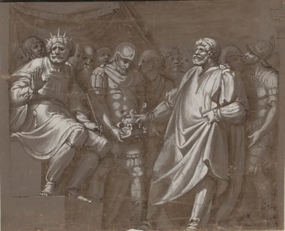 Mucius Scaevola vor Porsenna von after Polidoro da Caravaggio