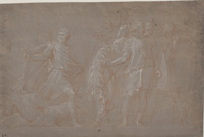 Mucius Scaevola überquert den Tiber von after Polidoro da Caravaggio