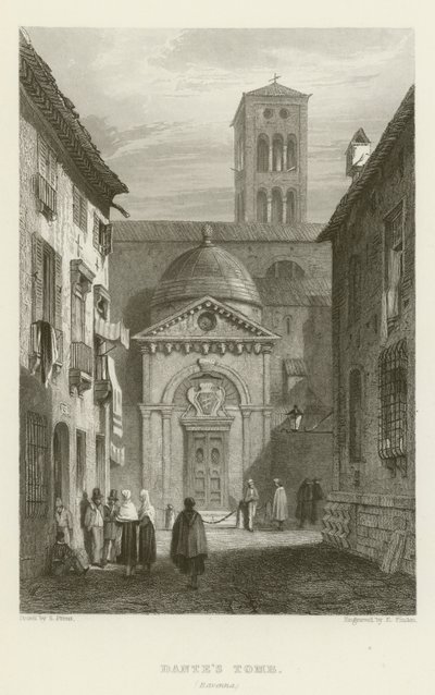 Dantes Grab, Ravenna von Samuel (after) Prout