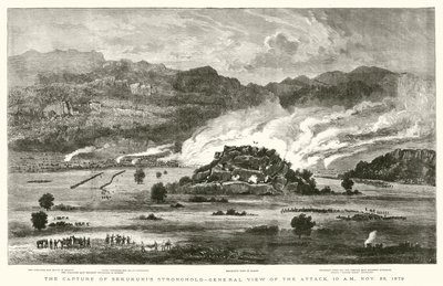 Die Eroberung der Festung von Sekukuni, Gesamtansicht des Angriffs, 10 Uhr morgens, 28. November 1879 von after William Henry James Boot