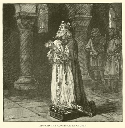 Eduard der Bekenner in der Kirche von after William Henry Margetson
