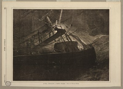 Auf See, Signalisierung eines vorbeifahrenden Dampfers von after Winslow Homer