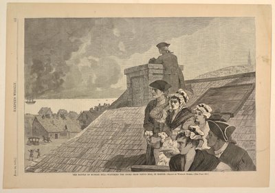 Die Schlacht von Bunker Hill – Beobachtung des Kampfes vom Copp