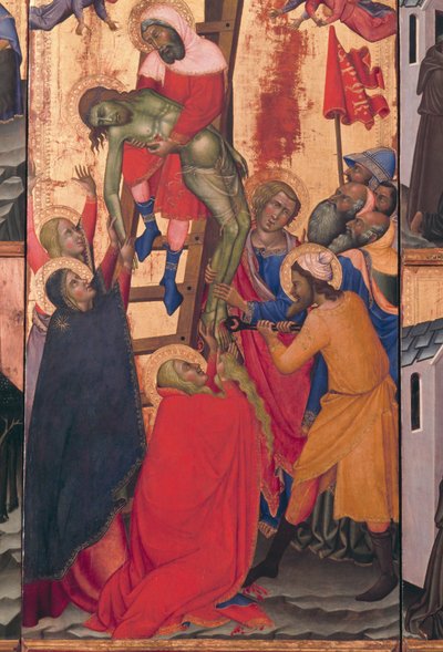 Abnahme Christi vom Kreuz von also Manfredi de Battilori Bartolo di Fredi