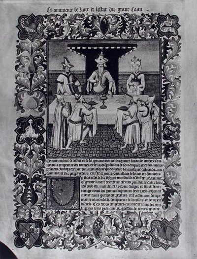 Das Fest des Großen Khans, aus Livre des Merveilles du Monde von and workshop Boucicaut Master