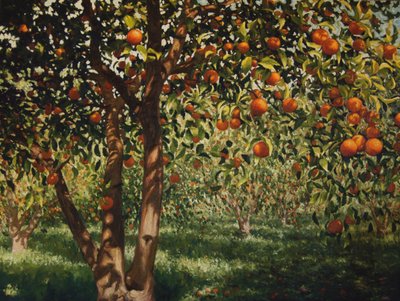 Stille unter den Orangen II, 2012 von angus hampel