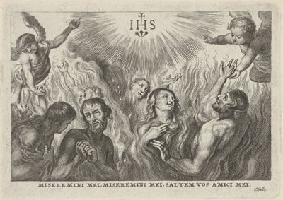 Menschen im Fegefeuer von anonymous (possibly)