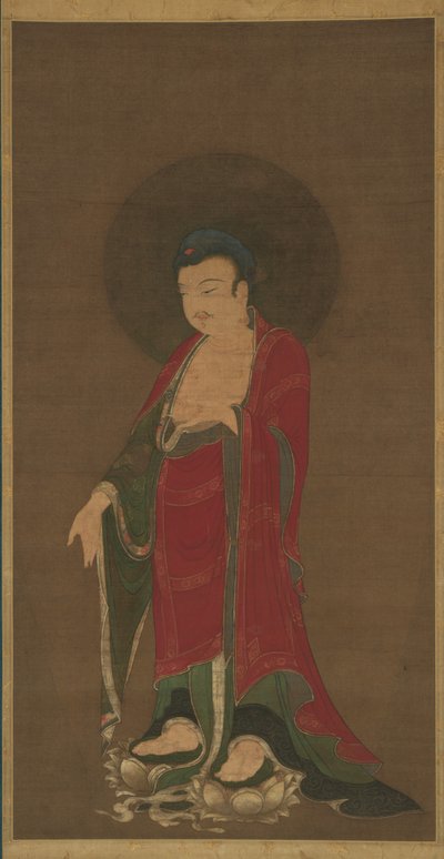 Buddha Amitabha steigt aus seinem Reinen Land herab von anonymous 