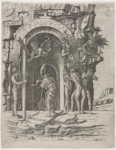 Abstieg in die Vorhölle von attributed to Andrea Mantegna