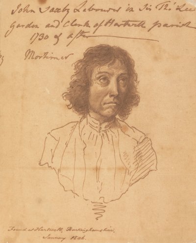 Porträt von John Saxby von attributed to John Hamilton Mortimer