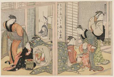 Elegante Freuden der vier Jahreszeiten von attributed to Kitagawa Utamaro
