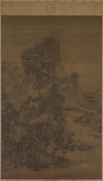 Landschaft im Stil von Juran von attributed to Liu Du