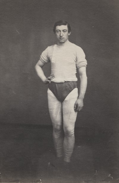 Junger Mann in Sportkleidung von attributed to Oliver H. Willard