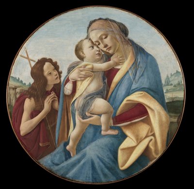 Jungfrau und Kind mit dem jungen Johannes dem Täufer von attributed to Painter of Berlin 1899 (Greek, Attic)