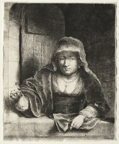 Die Frau mit der Birne von attributed to Painter of the Royal Procession