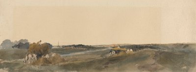 Heuernte an den Ufern eines Lincolnshire-Flusses von attributed to Peter DeWint