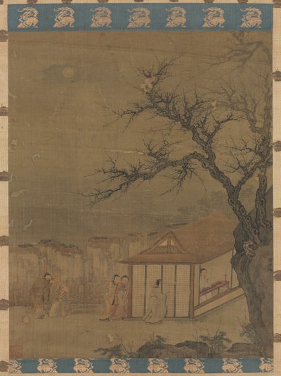 Dem Qin lauschen von attributed to Tang Yin