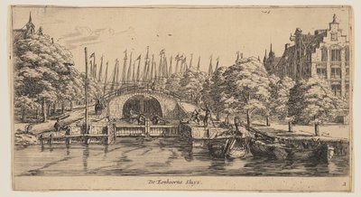 De Eenhorns Sluys, aus Ansichten von Amsterdam von called Zeeman Reinier Nooms