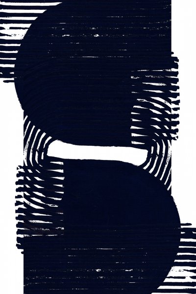 Abstrakte marineblaue Formen von cartissi