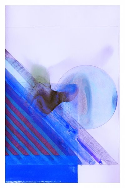Blauer geometrischer Fluss von cartissi