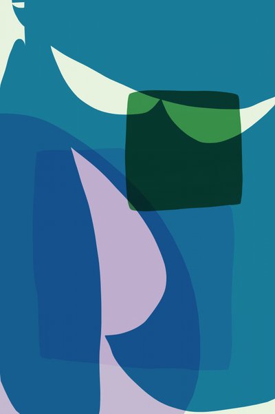 Blau-grüne abstrakte Schichten von cartissi