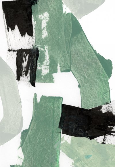 Moderne grüne abstrakte Formen von cartissi