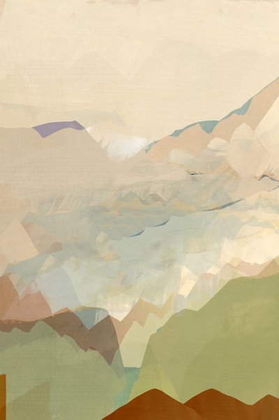 Friedliche Berglandschaft von cartissi