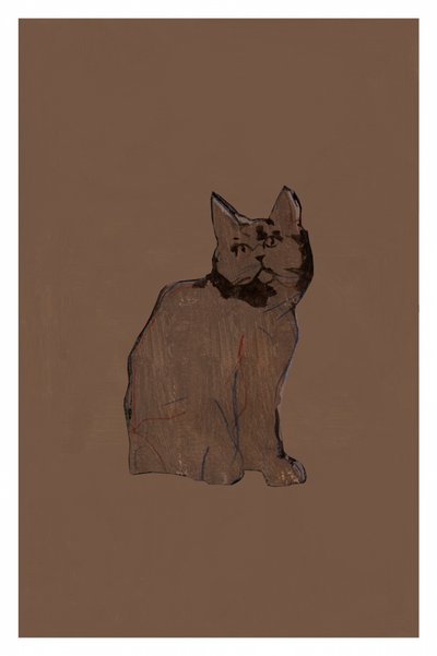 Ruhige braune Katze von cartissi
