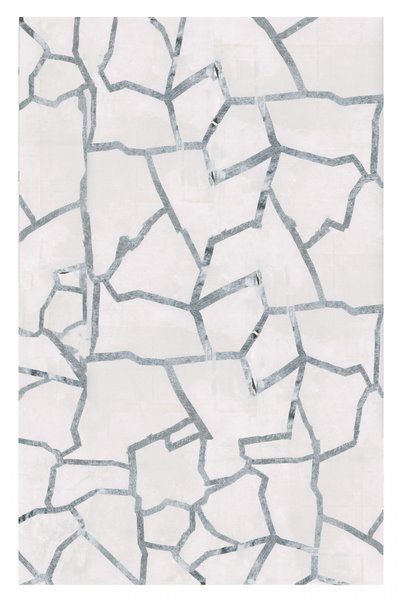 Silberne Geometrische Fragmente von cartissi