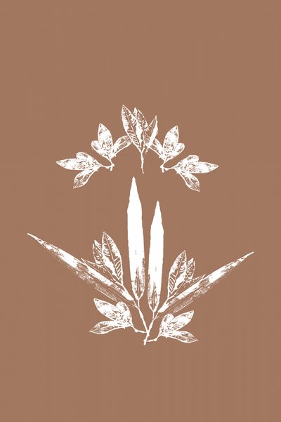 Stilisierte botanische Blätter von cartissi