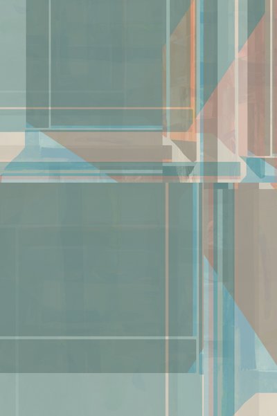 Subtile türkisfarbene Geometrie von cartissi