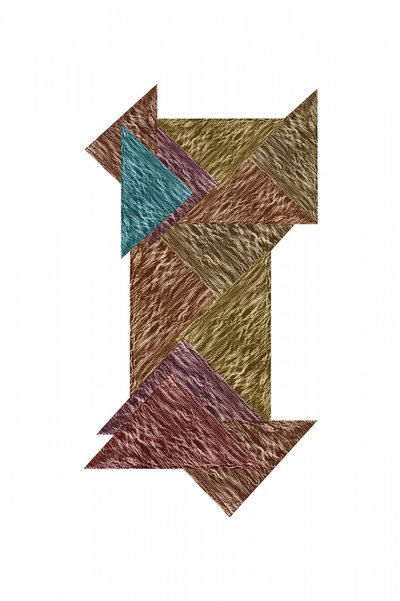 Strukturiertes geometrisches Puzzle von cartissi