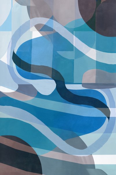 Wellige Blaue Formen von cartissi