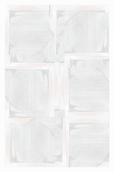 Weißes Geometrisches Abstrakt von cartissi