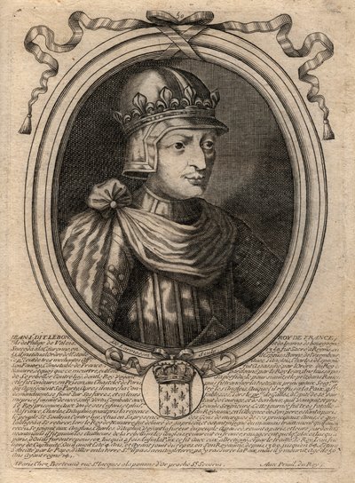 Porträt von Johann II. dem Guten (1319-1364), König von Frankreich - Gravur aus 