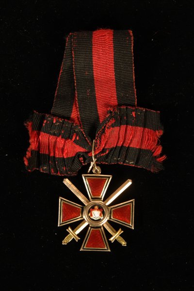 Band und Abzeichen des Ordens des Heiligen Wladimir, vierte Klasse, 19. Jahrhundert von decorations and medals Orders