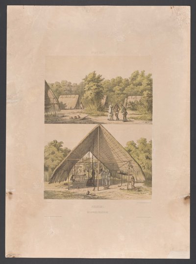 Arowakkenlager in Suriname von jonkheer Jacob Eduard van Heemskerck