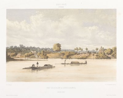 Ansicht von Post Gelderland und Joden Savannah von jonkheer Jacob Eduard van Heemskerck